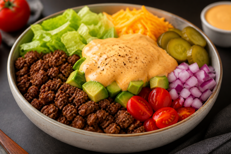 Cheeseburger Protein Bowls – A Simple, Satisfying Weeknight Meal