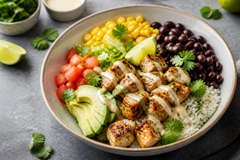 Protein Packed Chicken Burrito Bowls – A Fast, Flavorful Weeknight Win