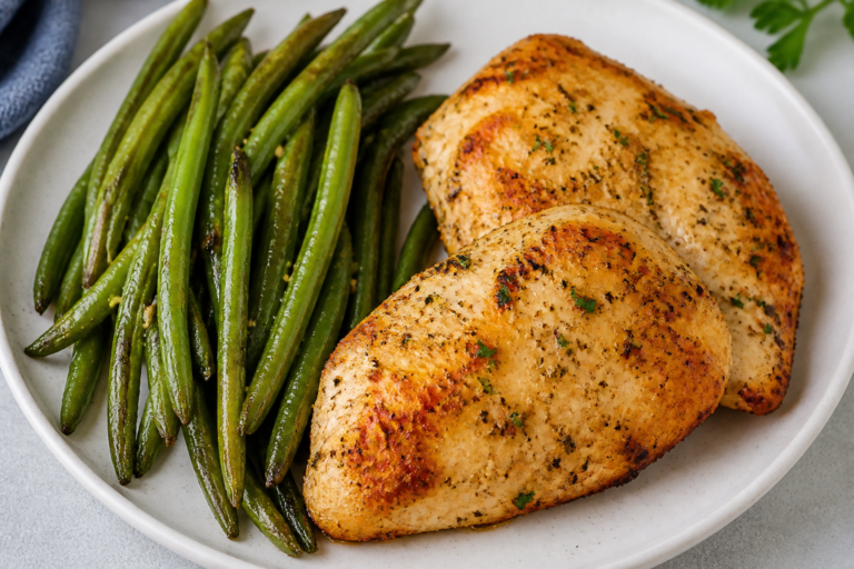 Air Fryer Ranch Chicken & Green Beans – Crispy, Juicy, and Weeknight Easy