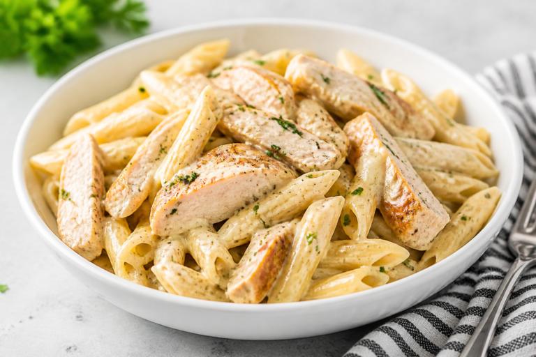 Low Calorie Chicken Alfredo Protein Pasta – Creamy, Satisfying, and Lighter