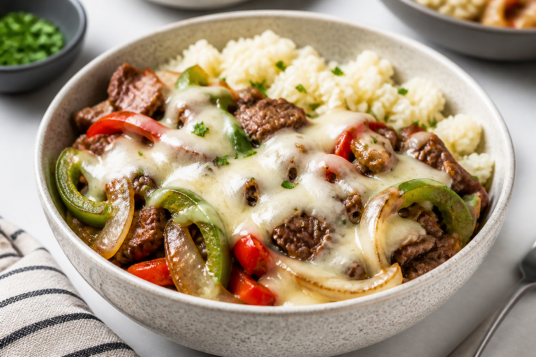High Protein Philly Cheesesteak Bowls – A Comfort Food Classic Made Lighter