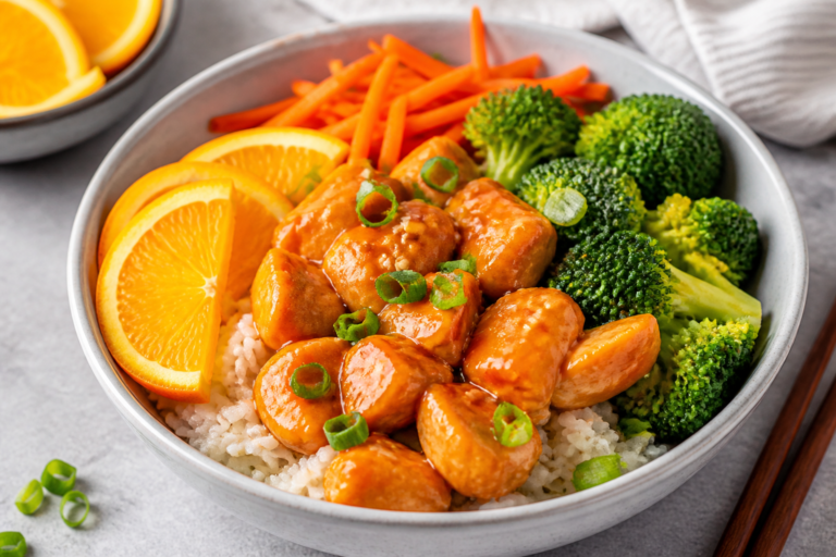 Healthy Orange Chicken Rice Bowls – Bright, Fresh, and Satisfying