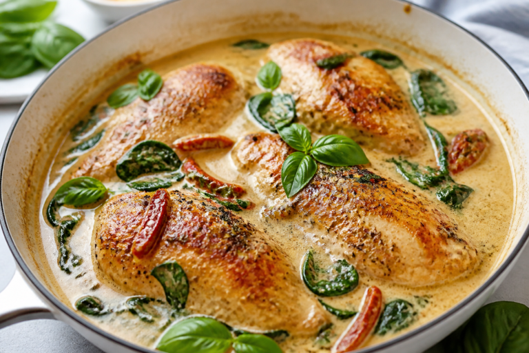 High Protein Tuscan Chicken – Creamy, Comforting, and Satisfying