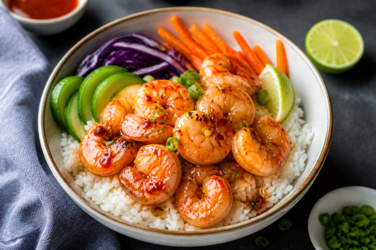 Sweet Chili Shrimp Rice Bowls – Fast, Flavorful, and Weeknight-Friendly