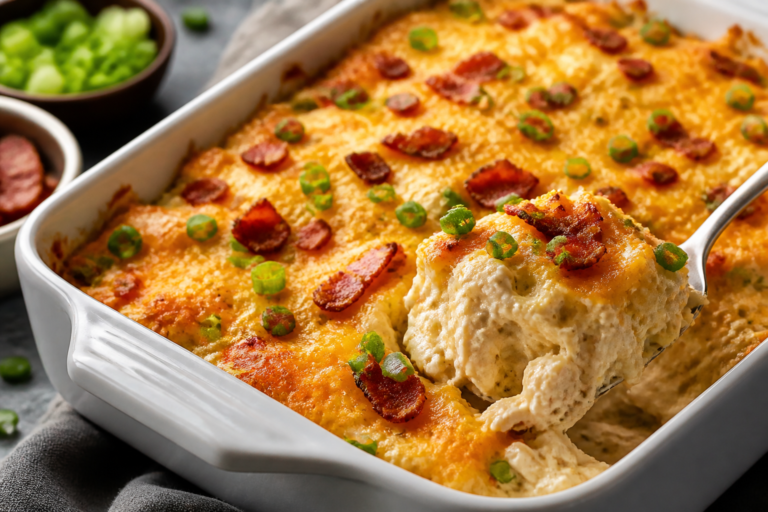 High Protein Crack Chicken Casserole – Creamy, Satisfying, and Easy
