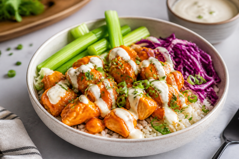 Low Calorie Buffalo Chicken Rice Bowls – Spicy, Satisfying, and Weeknight Easy