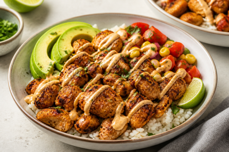 Air Fryer Cajun Chicken Bowls – Fast, Flavorful, and Satisfying