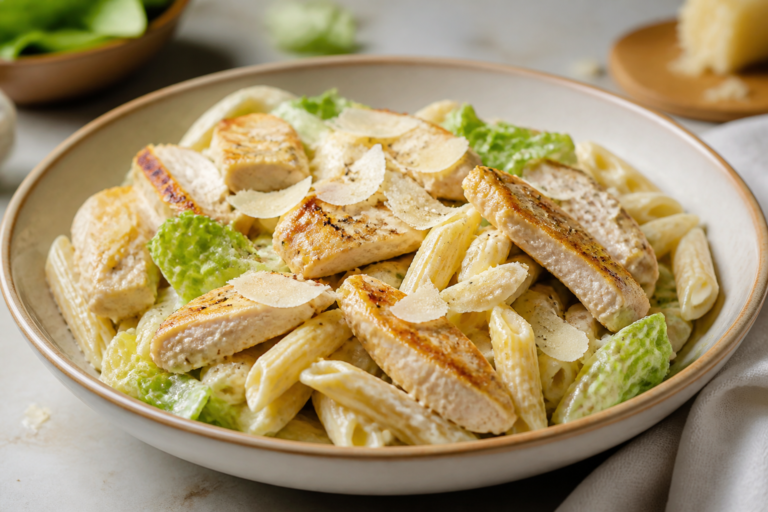 High Protein Chicken Caesar Pasta – A Satisfying, Simple Weeknight Winner