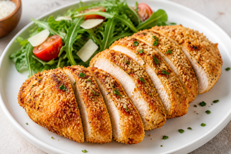 Air Fryer Parmesan Crusted Chicken – Crispy, Juicy, and Easy