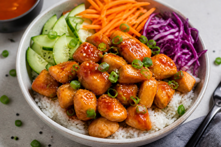 Healthy Honey Sriracha Chicken Bowls – Sweet, Spicy, and Satisfying