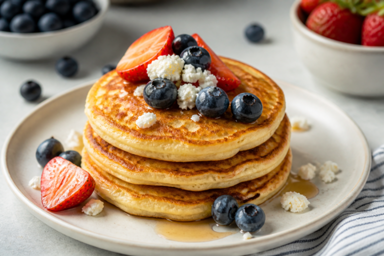 Cottage Cheese Protein Pancakes – Fluffy, High-Protein, and Easy
