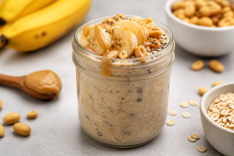 Peanut Butter Protein Overnight Oats – A Creamy, Make-Ahead Breakfast
