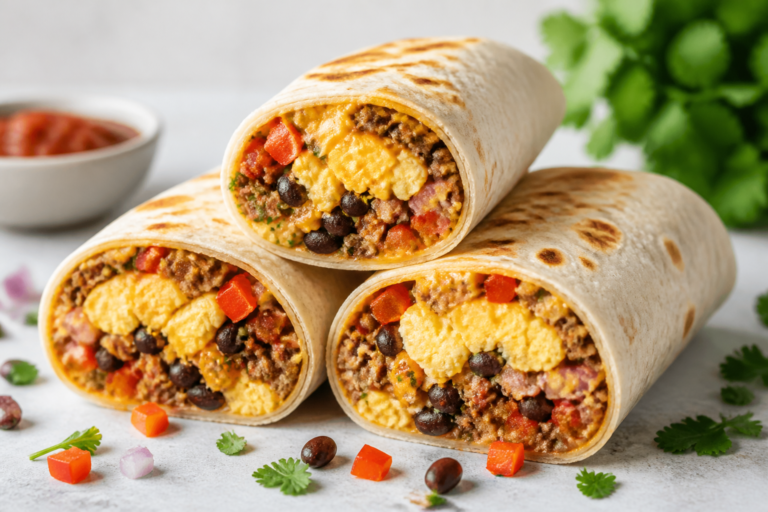 High Protein Breakfast Meal Prep Burritos – Easy, Filling, and Freezer-Friendly