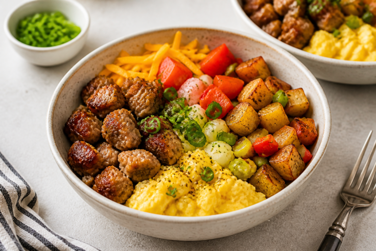Turkey Sausage Breakfast Bowls – A Hearty, Make-Ahead Morning Meal