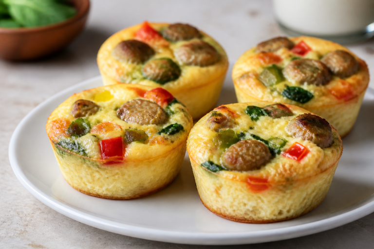 Egg White & Turkey Sausage Muffins – A Simple, Protein-Packed Breakfast