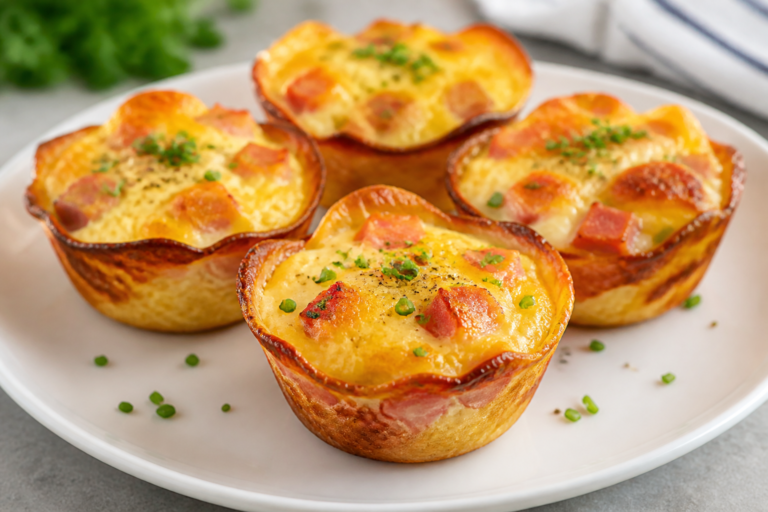 Ham Egg & Cheese Breakfast Cups – Easy, Portable, and Satisfying