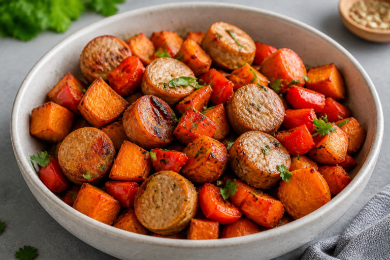 Chicken Sausage & Sweet Potato Hash – A Hearty, Flavor-Packed Skillet Meal