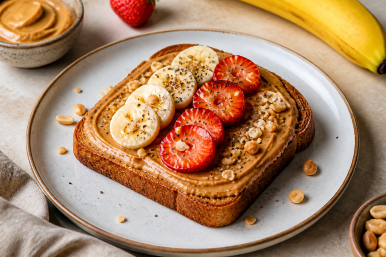 Protein Packed Peanut Butter Toast – A Quick, Satisfying Breakfast