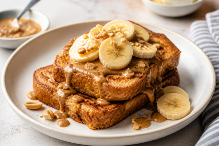 Peanut Butter Banana Protein French Toast – A Cozy, High-Protein Breakfast