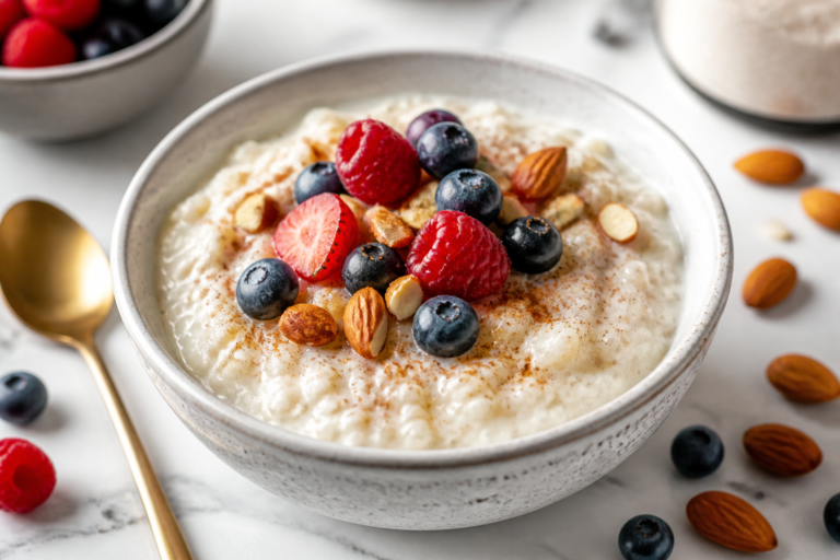 High Protein Breakfast Rice Pudding – Creamy, Satisfying, and Easy