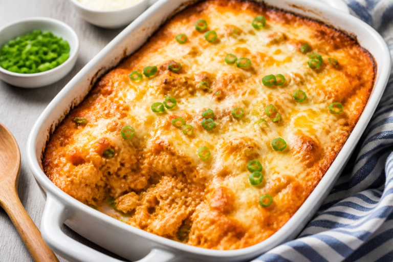 Buffalo Chicken Protein Bake – Spicy, Satisfying, and Meal-Prep Friendly