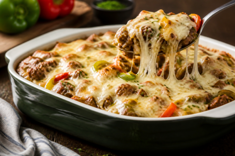 Protein Packed Philly Cheesesteak Casserole – A Comforting, High-Protein Favorite