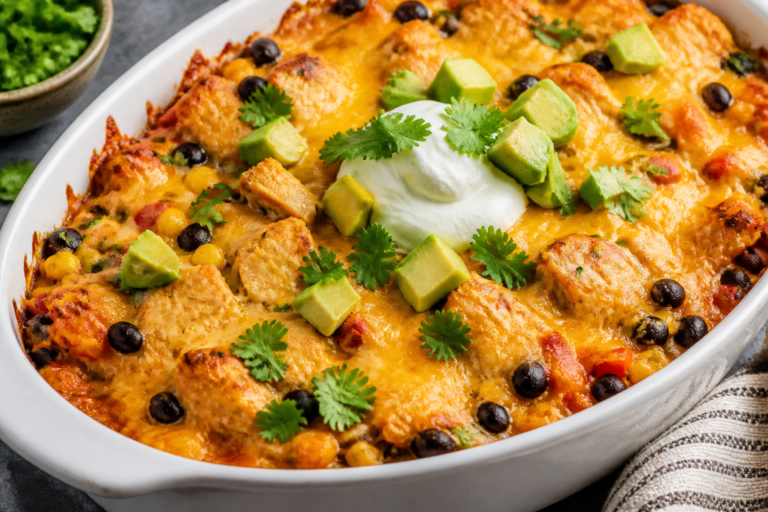 High Protein Southwest Chicken Casserole – Hearty, Flavor-Packed, and Meal-Prep Friendly