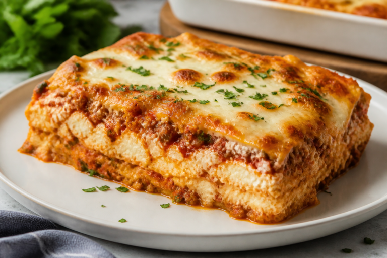 Cottage Cheese Lasagna Casserole – A Cozy, Lighter Take on a Classic