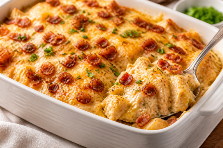 High Protein Chicken Bacon Ranch Bake – A Comforting, Weeknight-Friendly Dinner