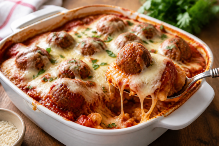 High Protein Meatball Parmesan Casserole – Comfort Food With Serious Staying Power