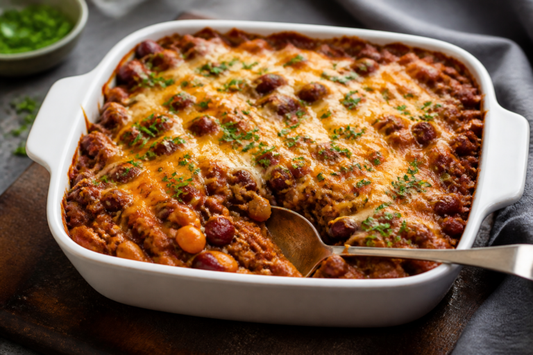 High Protein Beef & Bean Casserole – Hearty, Simple, and Satisfying