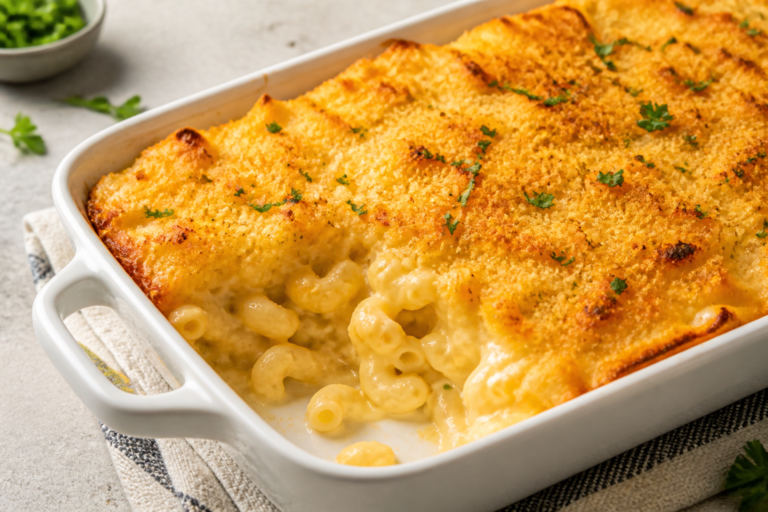 Cottage Cheese Mac and Cheese Casserole – Creamy, Cozy, and Easy
