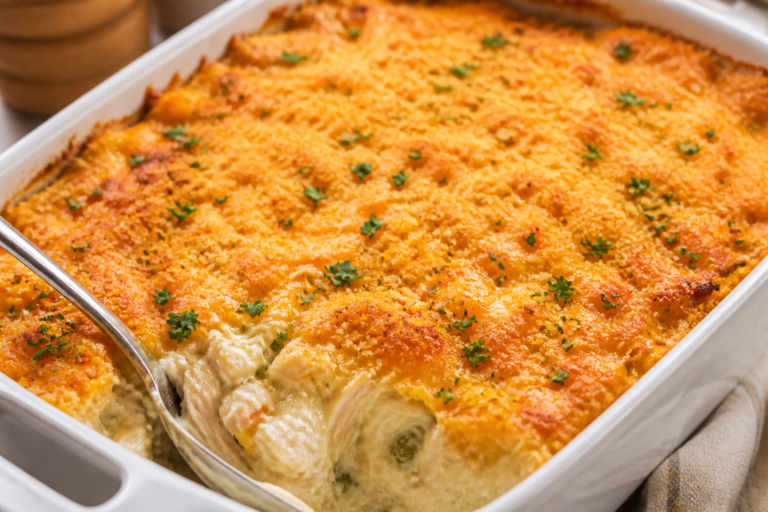 Million Dollar High Protein Chicken Casserole – Cozy, Creamy, and Packed With Protein