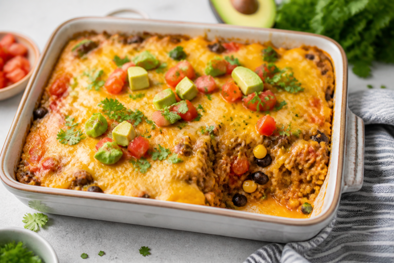 High Protein Turkey Taco Casserole – A Flavor-Packed, Make-Ahead Weeknight Dinner