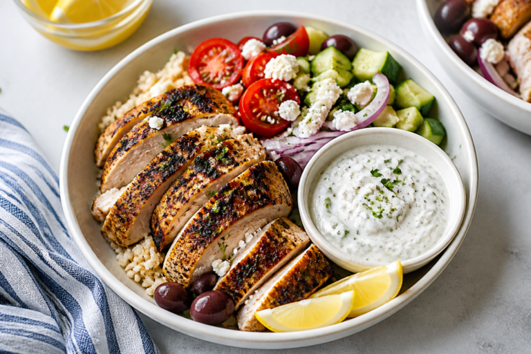 Greek Chicken Power Bowls With Tzatziki – Fresh, Filling, and Easy