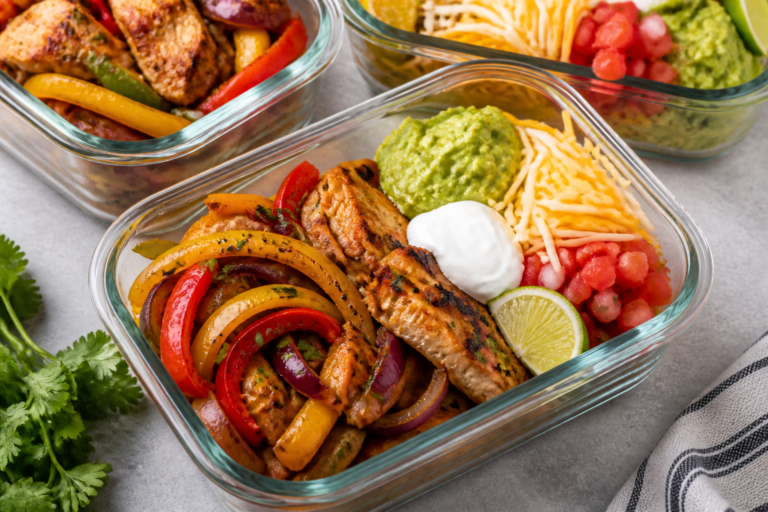 Low Carb Chicken Fajita Meal Prep Bowls – Easy, Flavor-Packed, and Weeknight Friendly