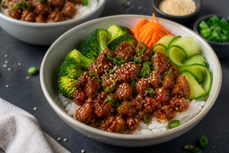 Sticky Asian Ground Turkey Bowls – Fast, Flavorful, and Weeknight-Friendly