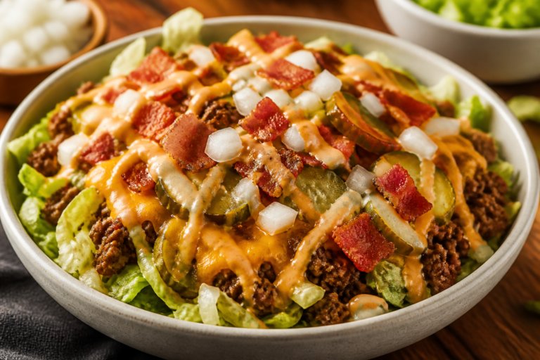 Loaded Bacon Cheeseburger Bowls – All the Flavor, No Bun