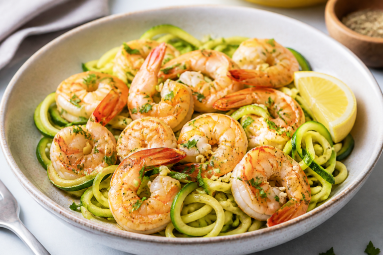 Lemon Garlic Shrimp & Zucchini Noodles – Bright, Fresh, and Weeknight Easy