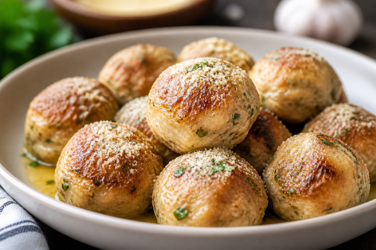 Garlic Parmesan Chicken Meatballs – Juicy, Flavor-Packed, and Easy