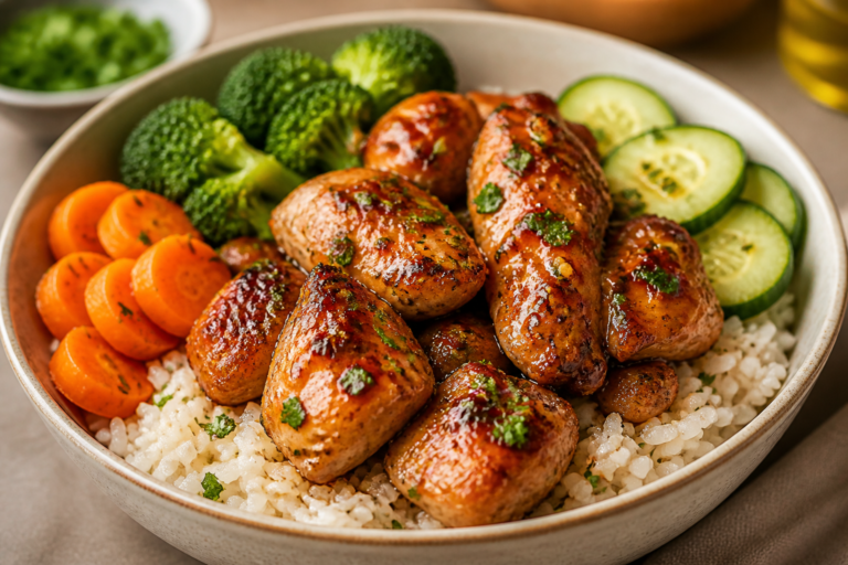 Melt In Your Mouth Garlic Chicken Bowls – Comforting, Flavor-Packed, and Easy