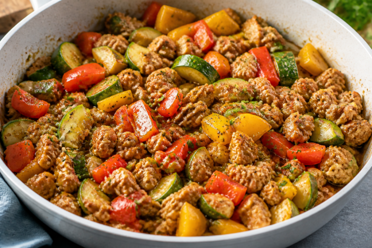 Garlic Butter Ground Turkey & Veggies – Easy, Cozy, Weeknight Favorite
