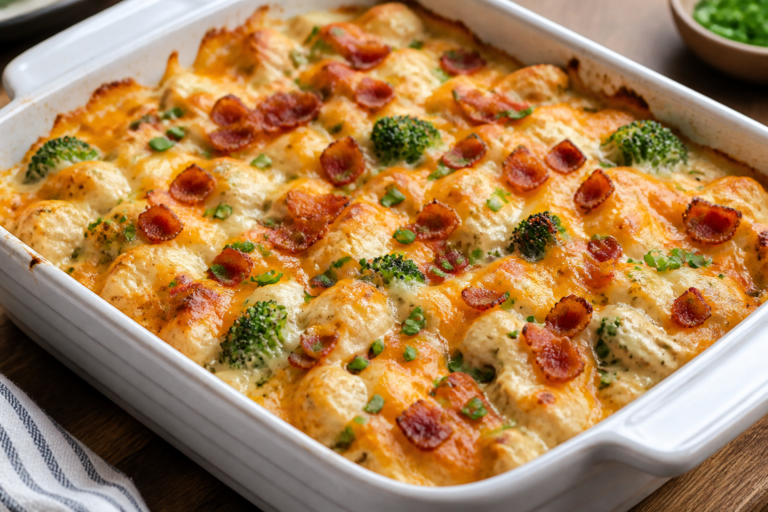 Protein Packed Chicken Bacon Ranch Bake – Comfort Food With a Lean, Flavorful Twist