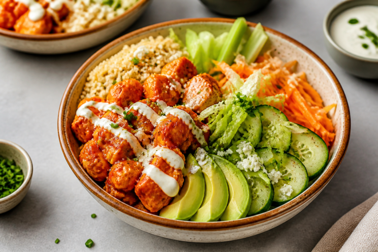High Protein Buffalo Chicken Bowls – A Spicy, Satisfying Meal Prep Favorite