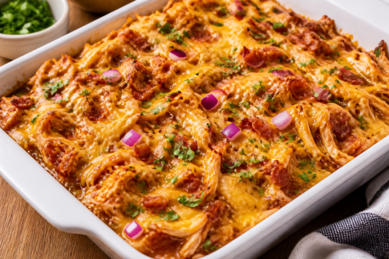 Keto BBQ Chicken Casserole – Comfort Food With Smoky, Low-Carb Flavor