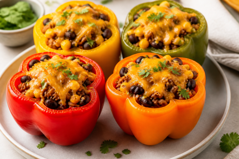 Healthy Taco Stuffed Peppers – A Fresh, Flavor-Packed Weeknight Dinner