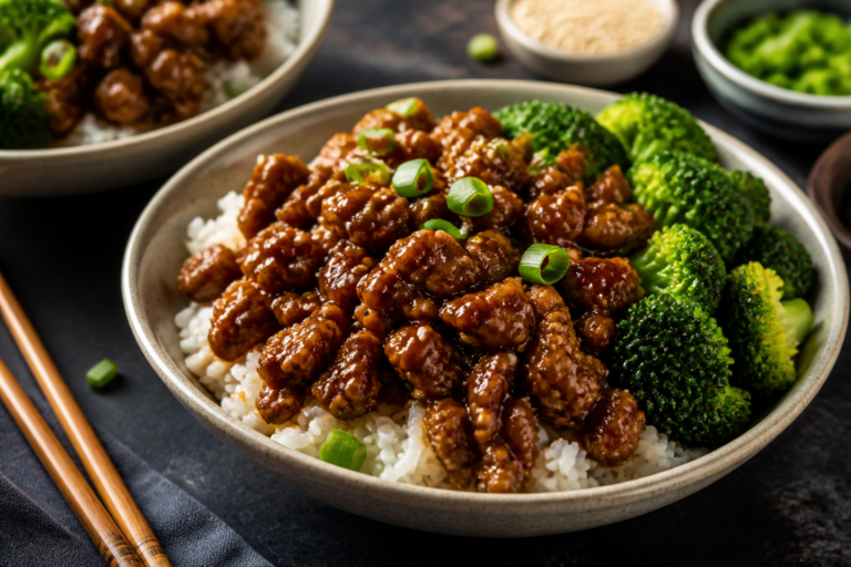 Sticky Honey Garlic Ground Beef Bowls – Fast, Flavorful, and Weeknight-Friendly
