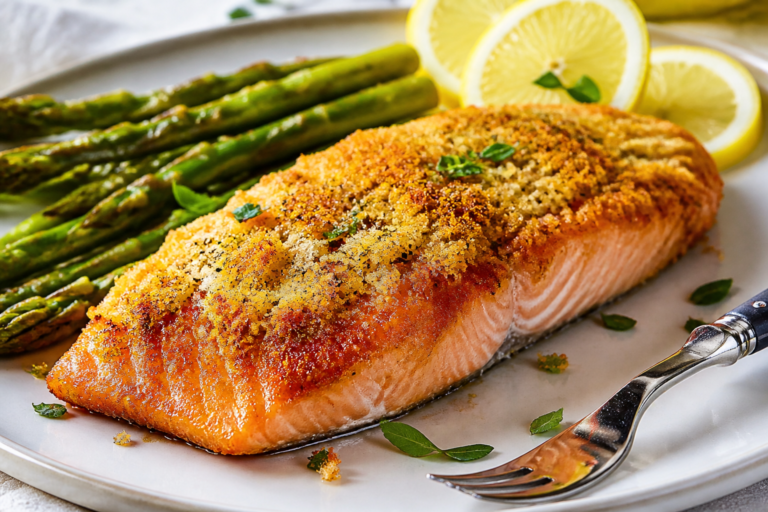 Crispy Parmesan Crusted Salmon – Golden, Flavor-Packed, and Weeknight Easy