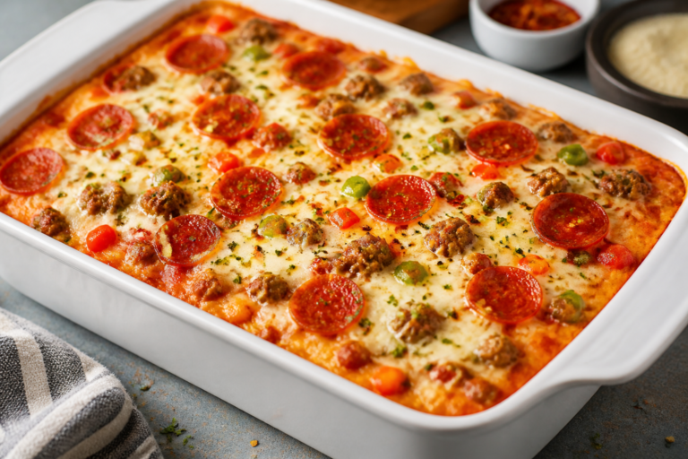 Cheesy High Protein Pizza Casserole – Comfort Food With a Nutritious Twist