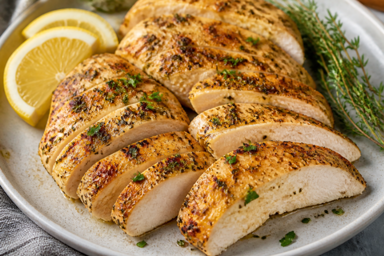 Air Fryer Lemon Herb Chicken Breasts – Juicy, Bright, and Weeknight Easy